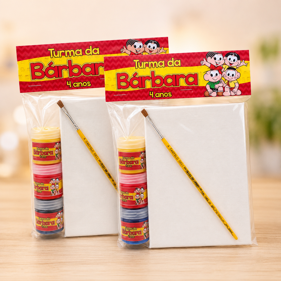 Kit Pintura em Tela - Turma da Monica #0022