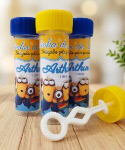 Frasco bolinha de sabão personalizado Minions #0027