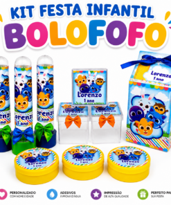 Kit Festa Infantil Bolofofos Menino 40 Unidades #0154