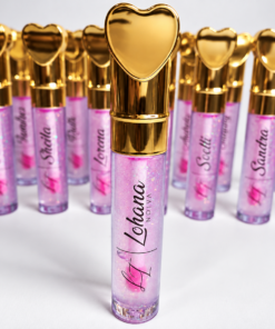 Lip Gloss Labial de Luxo Personalizado para Empresas + nome individual (heart II) #0974