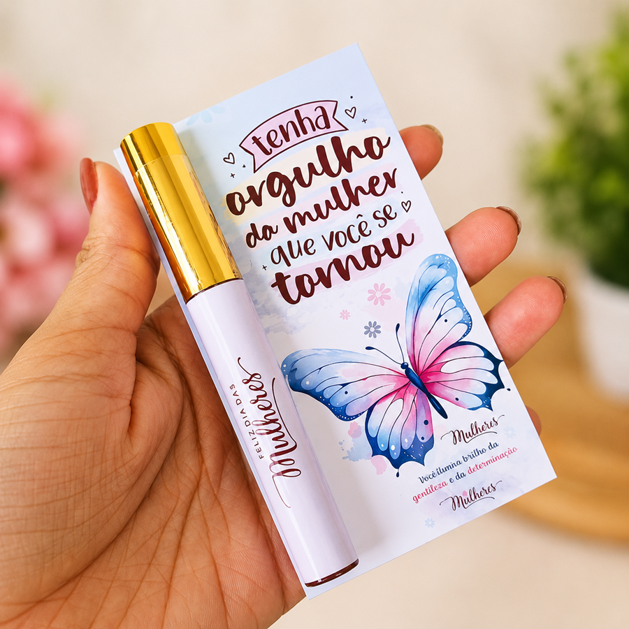 Lip Gloss Labial Personalizado Dia das Mulheres #0260
