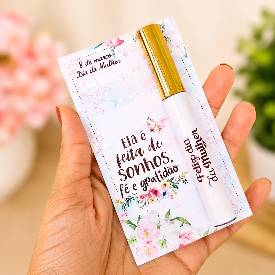 Lip Gloss Labial Personalizado Dia das Mulheres #0284