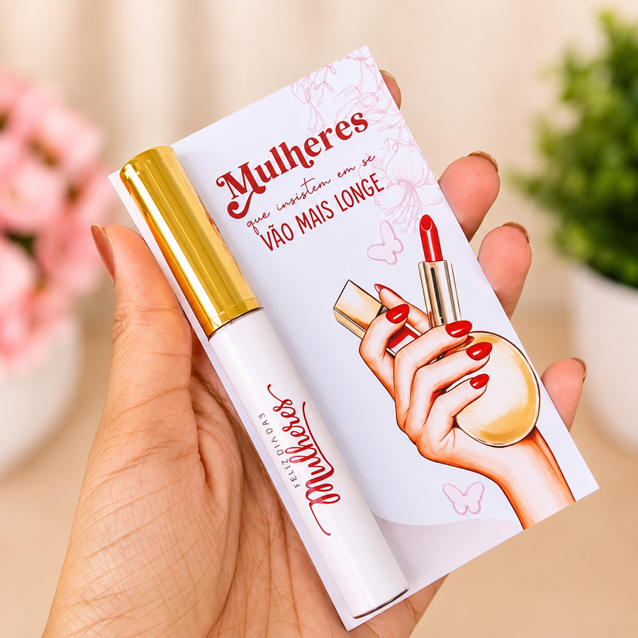 Lip Gloss Labial Personalizado Dia das Mulheres #0281
