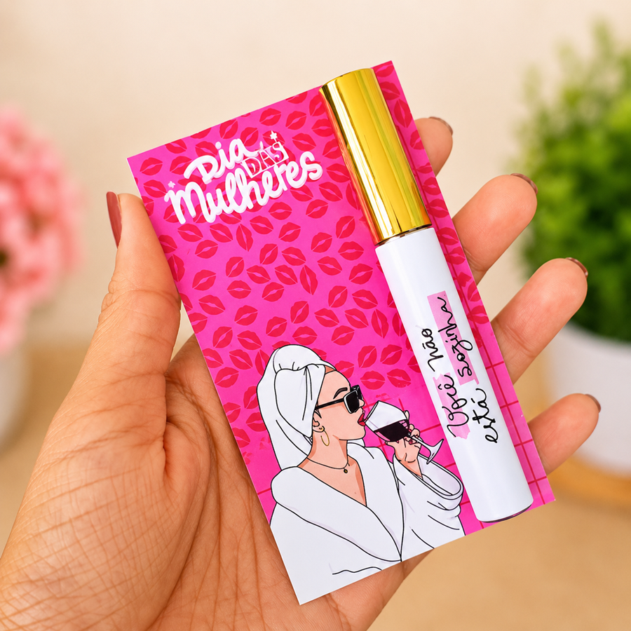 Lip Gloss Labial Personalizado Dia das Mulheres #0554