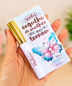 Lip Gloss Labial + Brinco Personalizado Dia das Mulheres #0161