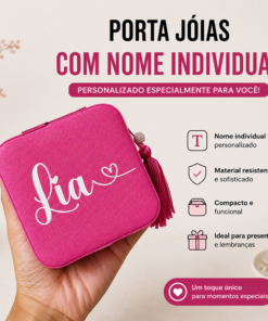 Mini Porta Jóia Personalizado - nome individual #1298