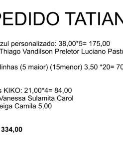PEDIDO TATIANE