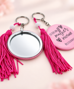 Chaveiro Espelho Personalizado Outubro Rosa #1352 - Imagem 6