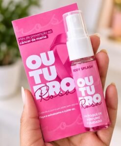 Body Splash personalizado com cartão - outubro rosa #1353 - Imagem 3